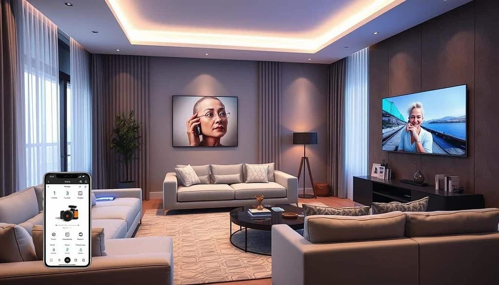Smart home technology integration in Living Room Interior Trends 2025.